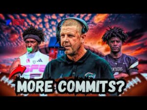 "Florida Gators coach with recruits during an event, showcasing potential future stars for intense Florida Gators recruiting predictions."
